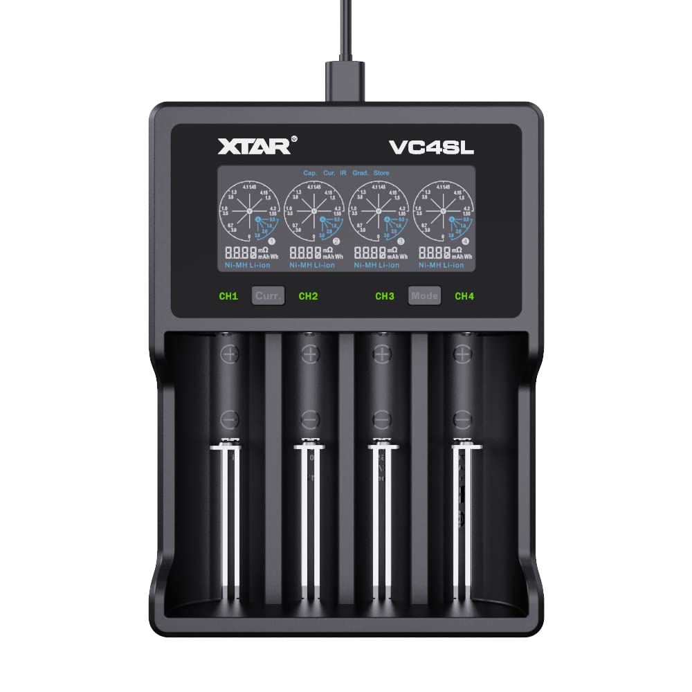 Amazon | XTAR（エクスター） 高速USB充電器 VC4SL 【VC4Sグレード